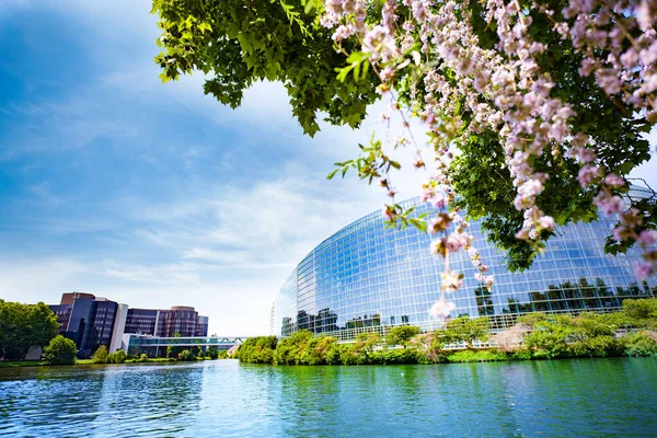 Strasbourg Frankrike Maj 2019 Europaparlamentets Byggnad Wacken District Avenue President — Stockfoto