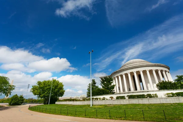 Vista Del Thomas Jefferson Memorial Sobre Los Árboles Primavera Washington — Foto de Stock