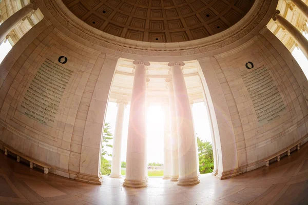 Ηνωμένες Πολιτείες Thomas Jefferson Memorial Στήλες Και Εσωτερικό Ουάσιγκτον Ηπα — Φωτογραφία Αρχείου