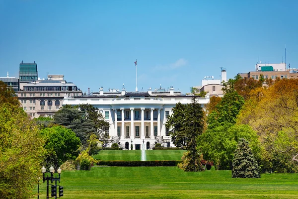 White House Building Residence Workplace President United States View Ellipse — Stock Photo, Image