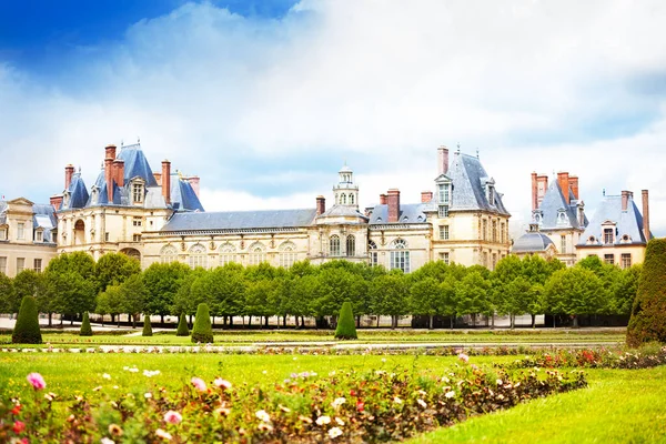 Real Rey Francés Fontainebleau Jardín Edificio Del Palacio Francia —  Fotos de Stock