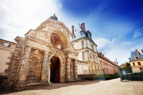 Poort Naar Tuin Koninklijk Paleis Fontainebleau Frankrijk — Stockfoto