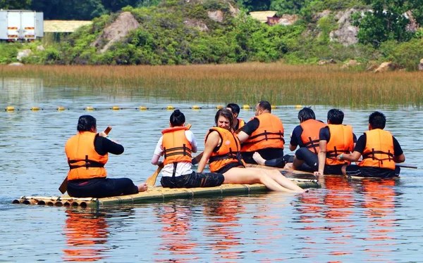 Banting Selangor Malesia Luglio 2018 Turista Che Canta Siede Sulla — Foto Stock