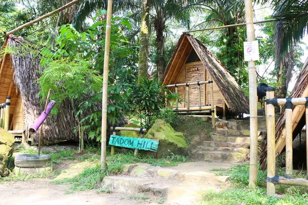 Banting Selangor Maleisië Juli 2018 Begroting Bamboe Chalets Hut Beschikbaar — Stockfoto