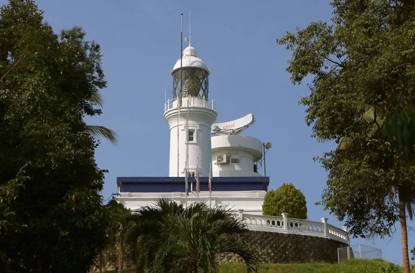 Tanjung Tuan Melaka Malezja Lipca 2018 Cape Rachado Lighthouse Uważa — Zdjęcie stockowe