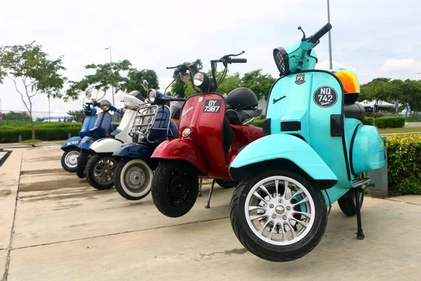 Setia Alam Selangor Malaisie Octobre 2018 Des Scooters Vespa Piaggio — Photo