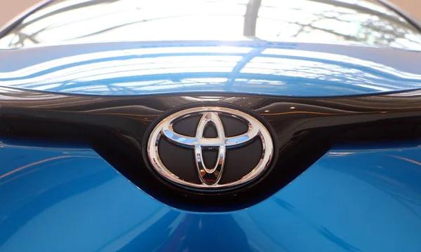 Kuala Lumpur Malajsie Prosince 2018 Toyota Motor Corporation Znak Modré — Stock fotografie