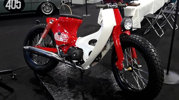 Kuala Lumpur Malásia Dezembro 2018 Honda Cub C70 Motocicleta Design — Fotografia de Stock