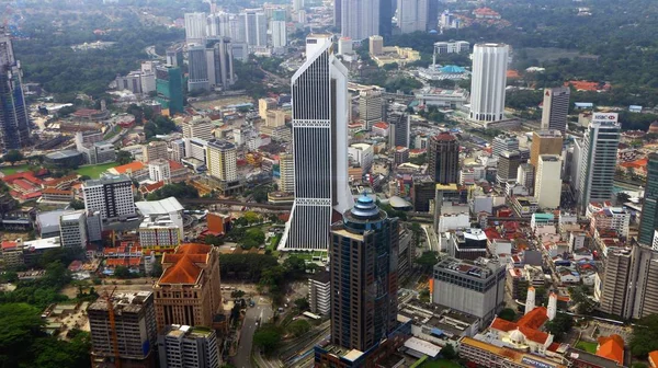 马来西亚吉隆坡 2018年12月22日 马来西亚吉隆坡市中心办公楼全景 — 图库照片