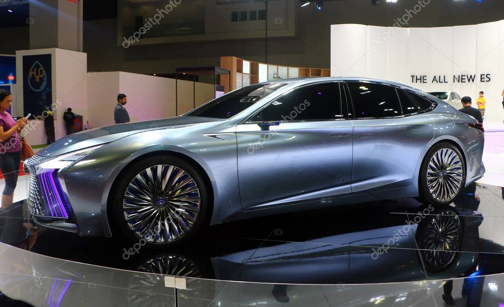 KUALA LUMPUR, MALAYSIA - December 1,2018 : Lexus LS+Concept car with futuristic and aerodynamics design from one of Toyota car division, displayed during Kuala Lumpur International Motor Show (KLIMS).