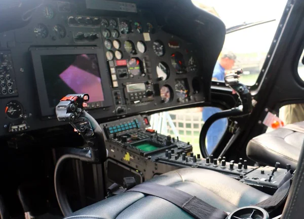 Pelabuhan Klang Selangor Malásia Abril 2019 Cockpit Helicóptero Marinha Real — Fotografia de Stock