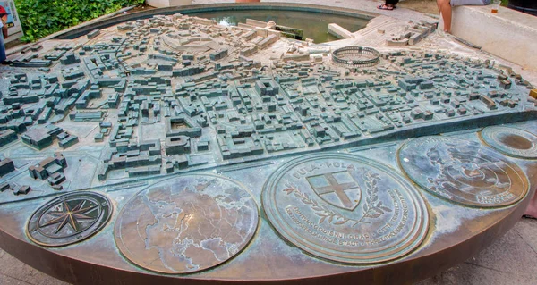 Modell Der Stadt Pula Der Innenstadt — Stockfoto