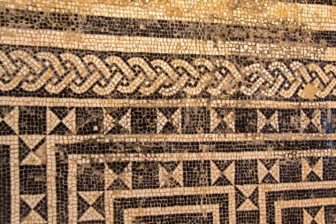 Pula, Hırvatistan'ın şehirde antik Roma mozaik. Döşeme mozaiği Dirce ceza