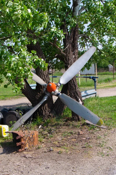 Uma hélice de um avião — Fotografia de Stock