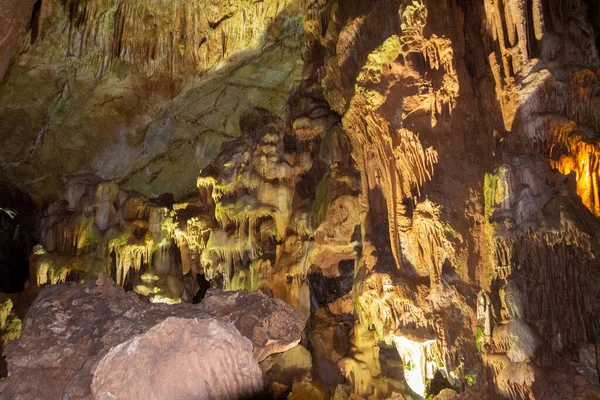 Estima Que Cueva Tiene Millones Años Símbolo Cueva Una Estalagmita —  Fotos de Stock