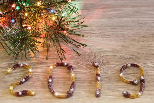 New Year 2019 Background Copy Space Your Text — Stock Photo, Image