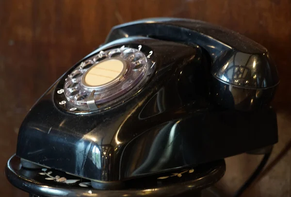 Japonais Vieux Cadran Type Téléphone Noir — Photo