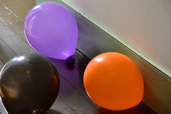 Scenery of the colorful balloon of the floor