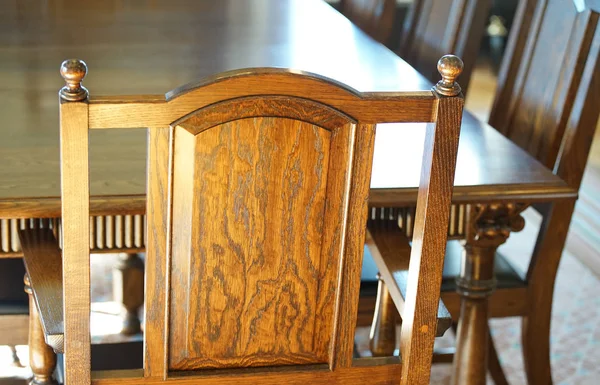 Ziarno Drewna Projekt Drewnianego Krzesła Pokoju — Zdjęcie stockowe