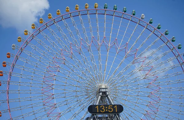 Gondole Grande Roue Jour Ciel Bleu Dont Était Beau — Photo