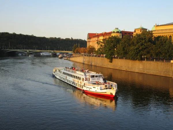 Prague Ville Rivière Vltava — Photo