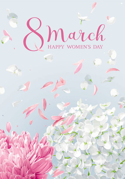 Христианки и яблоки баловались лепестками на 8 Марта. Векторная открытка в стиле акварели с оформлением букв на 8 марта, свадьбу, День святого Валентина, День матери, распродажи и другие сезонные мероприятия
.