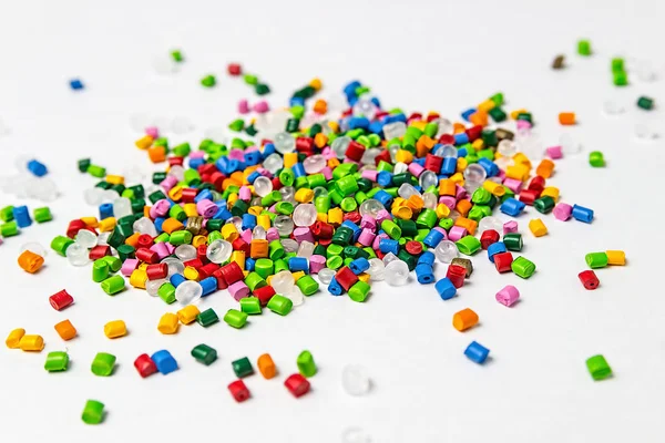 Polymeric Dye Plastic Pellets Colorant Plastics Pigment Granules — Stock Photo, Image