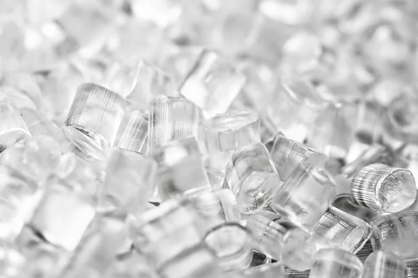Background Transparent Plastic Granules Abstract Background Artificial Diamonds — Stock Photo, Image