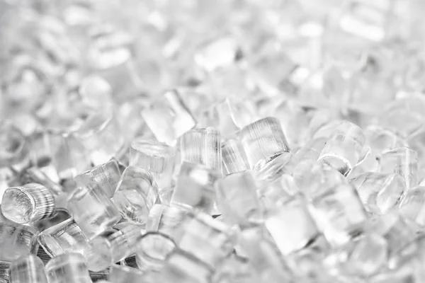 Sfondo Granuli Plastica Trasparente Fondo Astratto Diamanti Artificiali — Foto Stock