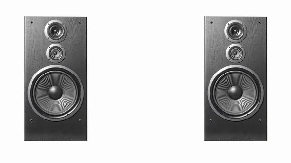 High quality loudspeakers.Hifi sound system in shop for sound recording studio.Professional hi-fi cabinet speaker box.Audio equipment for record studios.Buy dj equip in music store