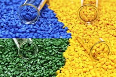 Polimer boya. Plastik granül. Renklendirici plastikler için. Ben pigment