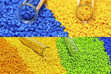 Polimer boya. Plastik granül. Renklendirici plastikler için. Ben pigment