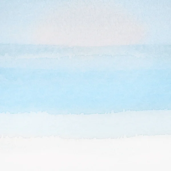 水彩抽象背景的纹理纸 蓝色条纹 如海线和沙滩 暑期背景 图库图片