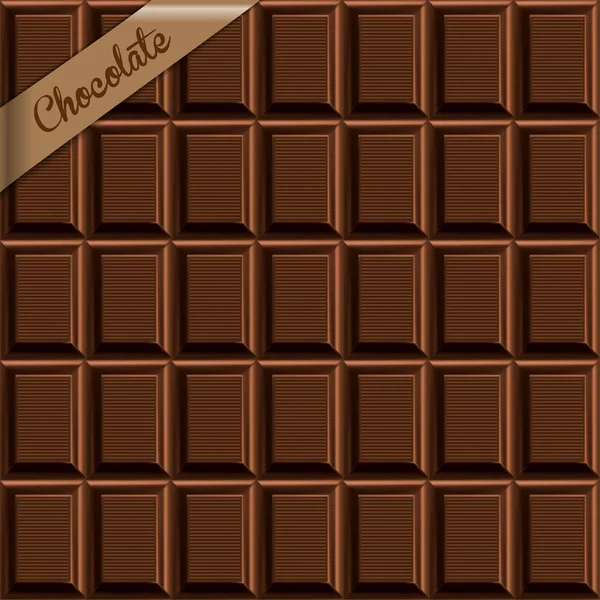 Fondo Sin Fisuras Textura Del Chocolate Ilustración Altamente Realista — Vector de stock