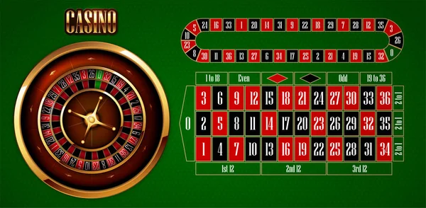 Casino Diseño Publicidad Con Una Cinta Métrica Otros Elementos Sobre — Archivo Imágenes Vectoriales