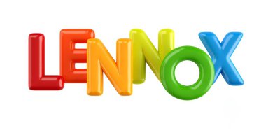 izole Derma 3d çocuk adı balon font Lenox