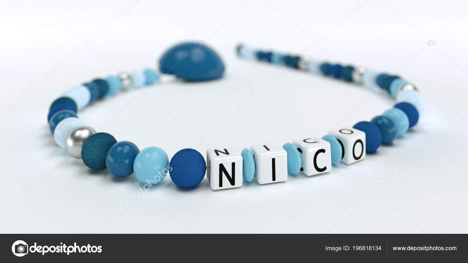 pacifier chain with name