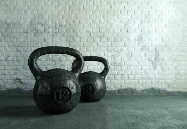 Kettle bell voor fitness en Gewichtheffen — Stockfoto