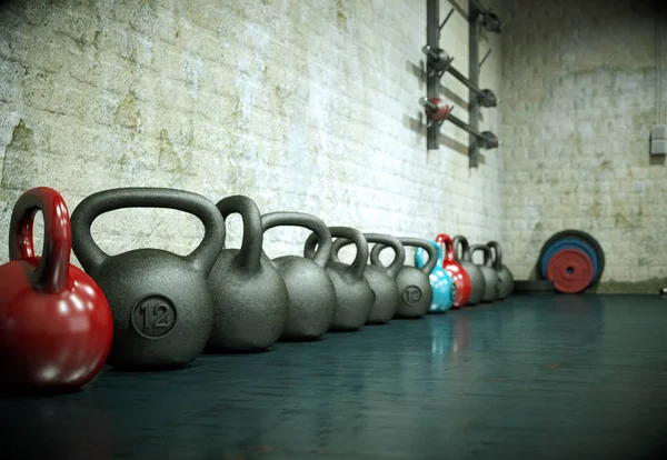 Kettle bell voor fitness en Gewichtheffen — Stockfoto