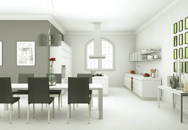 Comedor diseño interior en moderno apartamento — Foto de Stock