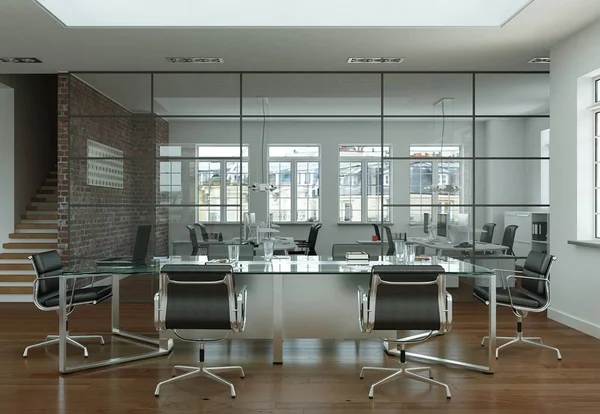 Modern conference room interior design. 3d rendering — Stock Photo, Image