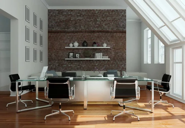 Modern conference room interior design. 3d rendering — Stock Photo, Image