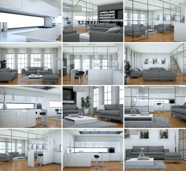 Modern Loft iç tasarım