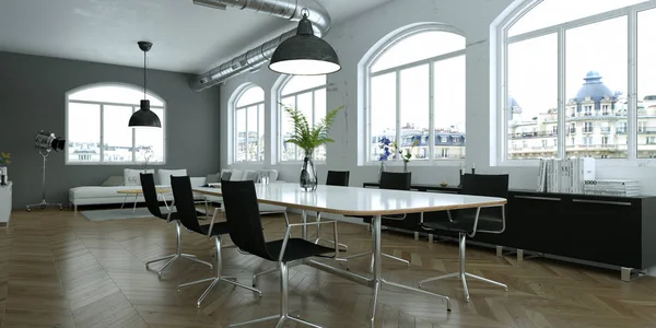 Modern parlak skandinavian iç tasarım oturma odası