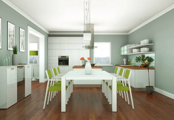 Comedor diseño interior en moderno apartamento — Foto de Stock