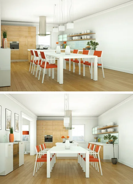 Modern iç iki görünümünü tasarım yeşil kanepe ile çatı