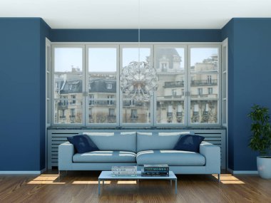 modern iç tasarıma oturma odası