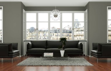 modern iç tasarıma oturma odası