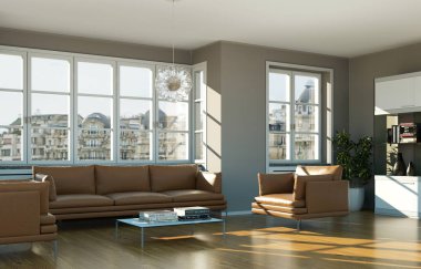 modern iç tasarıma oturma odası