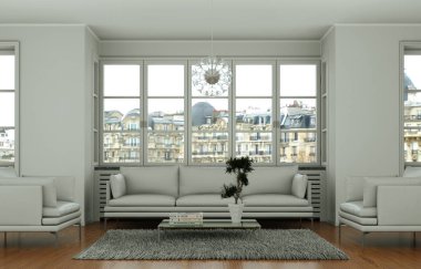 modern iç tasarıma oturma odası